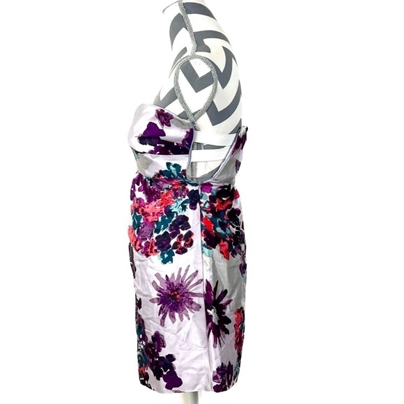 NWT - Tibi Strapless Floral Silk & Wool-blend Runway Dress - Size 0 - Picture 6 of 13